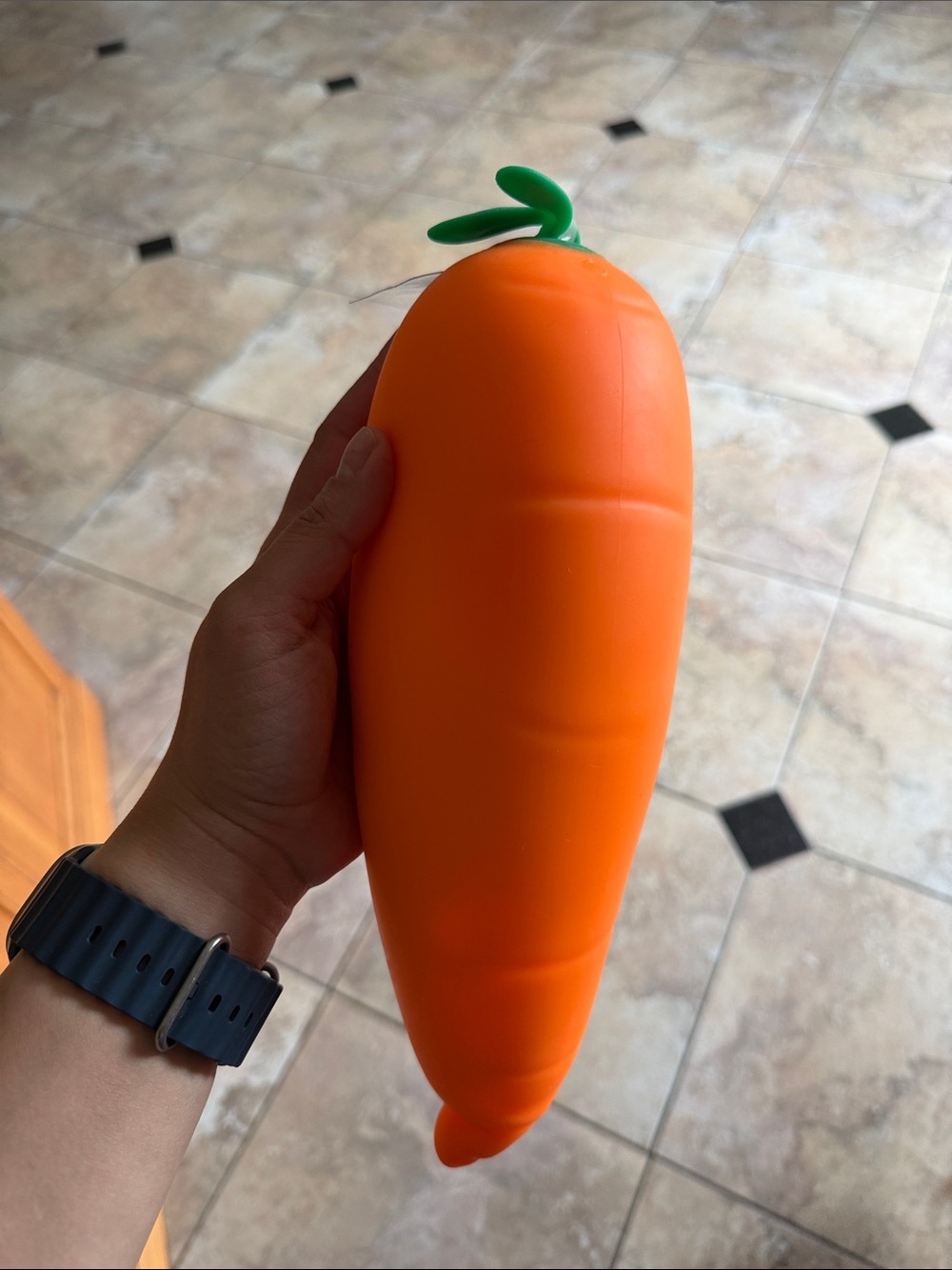 Orange Carrot Soft Squeeze Kids Toy - Brand Unknown